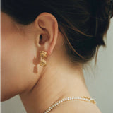 Mallo Rose on Rose Earrings - Ohrhänger - 24kt vergoldet