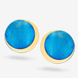 Eclipse Blue - Ohrhänger - 18k vergoldet