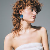 Eclipse Blue - Ohrhänger - 18k vergoldet