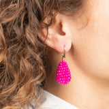 Cone S Fuchsia Milk Earrings - Ohrhänger - 18kt vergoldet