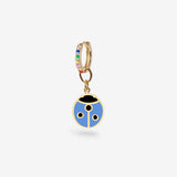 Ladybug Big Blue - Single Ohrring - 18k vergoldet