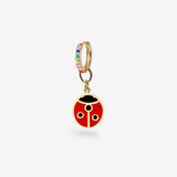 Ladybug Big - Single Ohrring - 18k vergoldet
