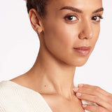 Square Diamond - Creolen - 585 Gold