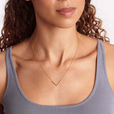 V - Halskette - 585 Gold