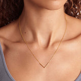 V - Halskette - 585 Gold