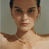 Mallo Rose Pearl Choker - Halsketten - 24kt vergoldet