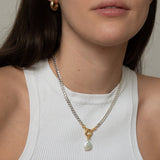 Bicolor Big Link + Baroque Pearl - Halsketten - Bicolor