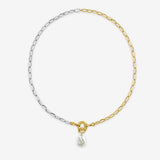 Bicolor Friend 42cm + Baroque Pearl - Halsketten - Bicolor