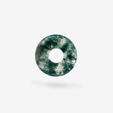 Medium Moss Agate - Kreolen Anhänger