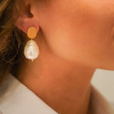 Mother Earth Pearl - Ohrhänger - 18k vergoldet