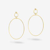 Classic Earring Eslie Satin - Ohrhänger - 18k vergoldet