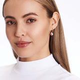 Yinyang Red - Single Ohrring - 18k vergoldet