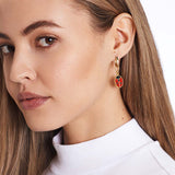 Ladybug Big - Single Ohrring - 18k vergoldet