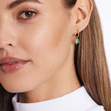 Clover Green - Single Ohrring - 18k vergoldet