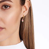 Tulip Pink - Single Ohrring - 18k vergoldet