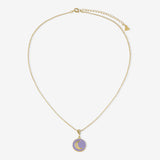 Gold Purple Bloom Cosmic Sparkle - Halsketten - 18k vergoldet