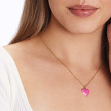 I Love Me Pink - Halsketten - 18k vergoldet