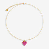 I Love Me Pink - Halsketten - 18k vergoldet