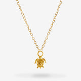 Turtle - Halsketten - 18k vergoldet