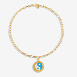 Yinyang Blue - Halsketten - 18k vergoldet