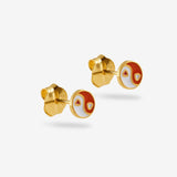 Yinyang Red - Ohrringe - 18k vergoldet