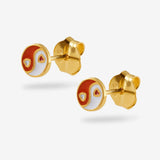Yinyang Red - Ohrringe - 18k vergoldet