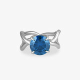 Blue Thorn Ring - Ring - Rhodiniert