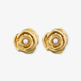 Mallo Rose Pearl Earrings - Ohrhänger - 24kt vergoldet
