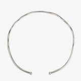 Curve Necklace - Halskette - Rhodiniert