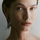 Wave Gold Hoop Earrings - Ohrhänger
