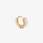 Baguette Hoop Baby - Single Earring - 18ct Gold-Plated
