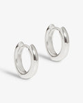 Lillian Micro – Hoop Earrings – Silver rhodium-plated