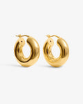 Small Bolder – Hoop Earrings – 18ct Gold-Plated