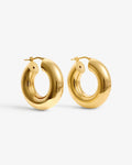 Medium Bolder – Hoop Earrings – 18ct Gold-Plated