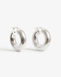 Medium Bolder – Hoop Earrings – Silver