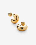 Tome Hoops Small – Stud Earrings – 14ct Gold-Plated