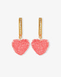 Jelly Heart – Hoop Earrings – 18ct Gold-Plated