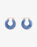 Circlet Earring ocean blue – Creolen – vergoldet