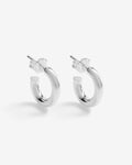Ophelia Tiny – Hoop Earrings  – Silver