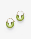Petit Swell Green Oasis – Hoop Earrings – 18ct Gold-Plated