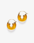 Petit Swell Amber – Hoop Earrings – 18ct Gold-Plated