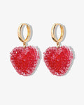 Jelly Heart Rouge - Creolen - 18kt vergoldet