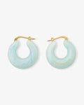Circlet Earring Cloud Marble - Creolen - gelb vergoldet