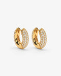 Mini Disco Hoops - Hoop Earrings - 18ct Gold-Plated