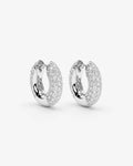 Mini Disco Hoops - Hoop Earrings -  Silver-Plated