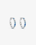 Tennis Blue Gradient - Creolen - Silber