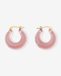 Circlet Clear Taupe - Creolen - 14kt vergoldet