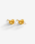 Lucia Small - Pearl earrings - Gold