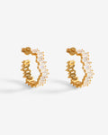 Baguette Hoops  – Ohrringe – 18kt vergoldet