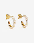 Disco Hoops Medi  – Earrings – 18ct Gold–Plated